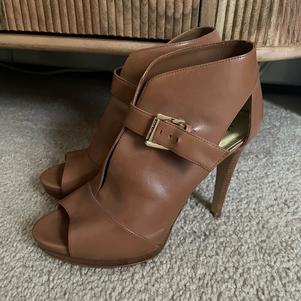 Michael Kors spike heel open toe bootie